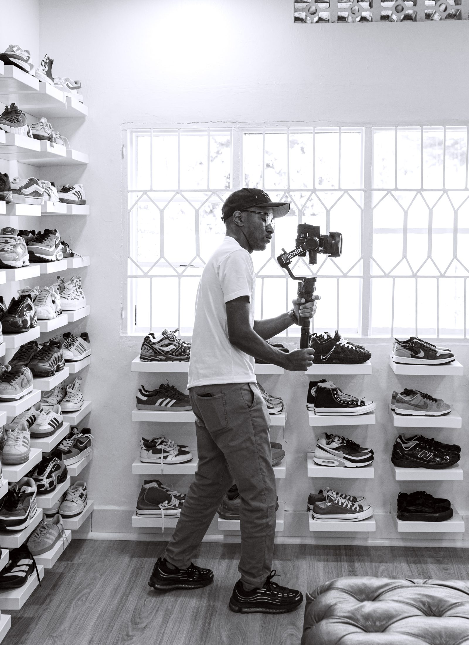 KGL Kicks Store Showcasing Pictures