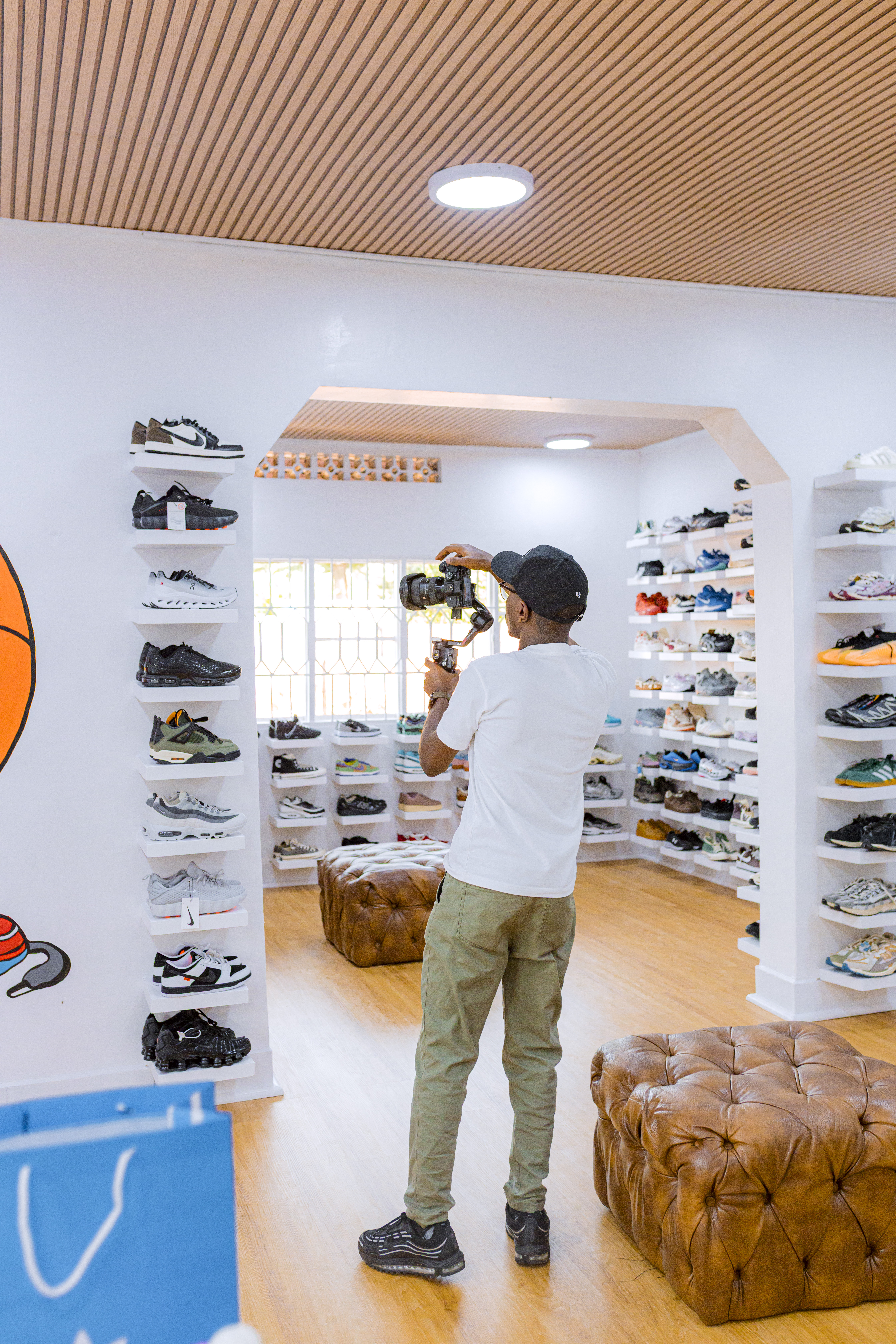 KGL Kicks Store Showcasing Pictures