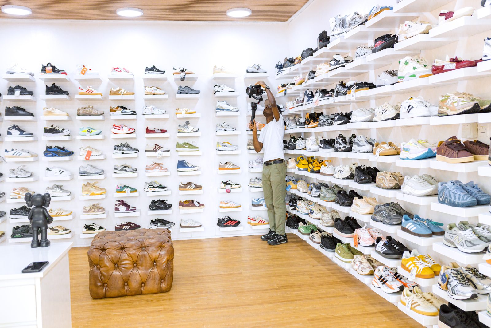 KGL Kicks Store Showcasing Pictures