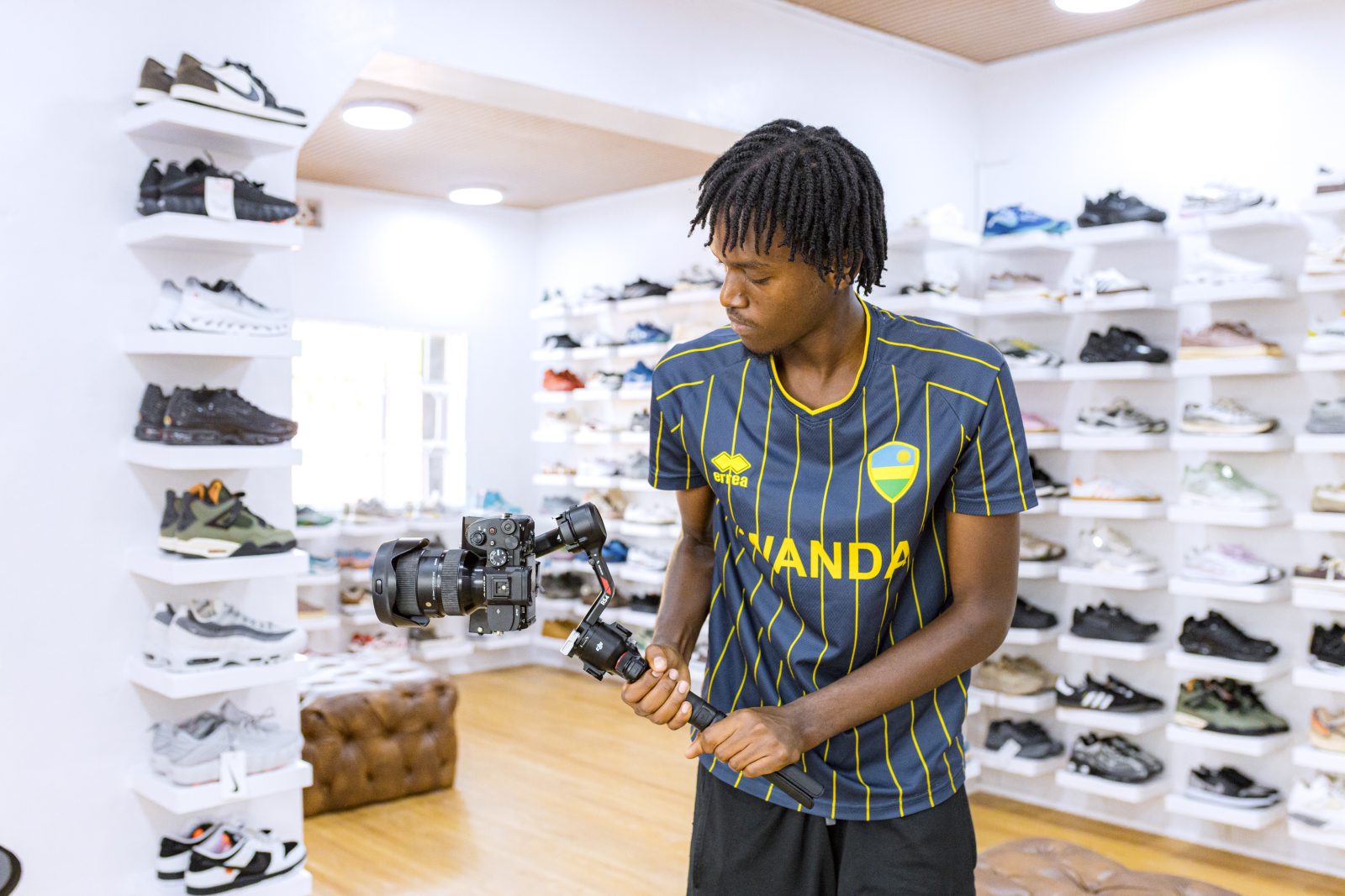 KGL Kicks Store Showcasing Pictures