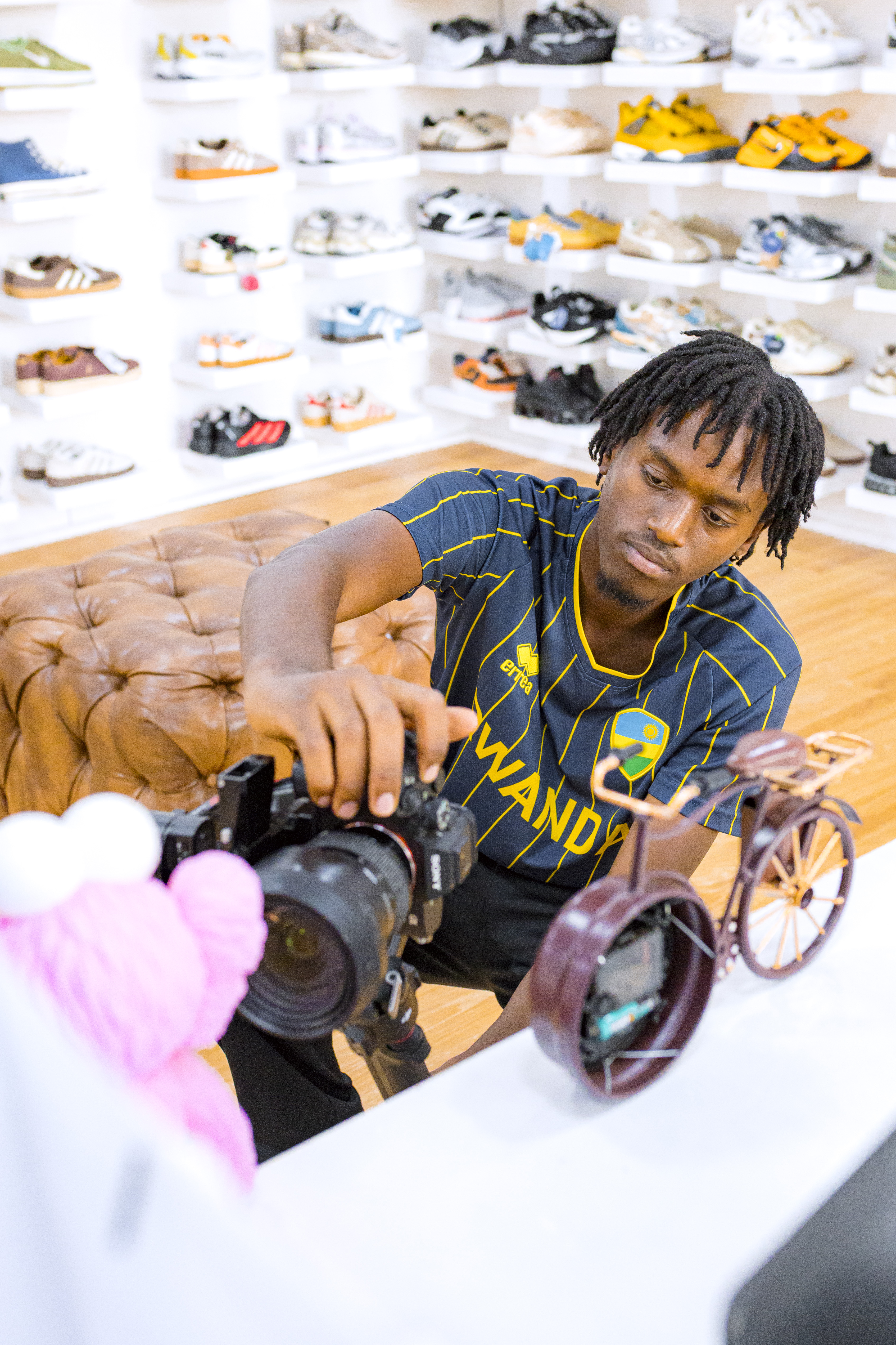 KGL Kicks Store Showcasing Pictures